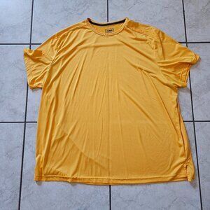 Size 3XL Men's Foundry Supply Big & Tall Yellow Moisture-Wicking Crew-Neck Shirt